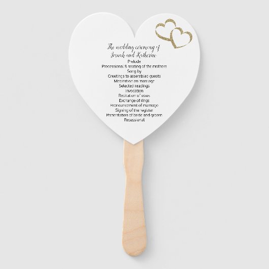 Éventail L'amour est dans le ventilateur du programme de ma (Dos)