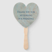 Éventail L'amour n'échoue jamais Mariage Merci Souvenir (Dos)