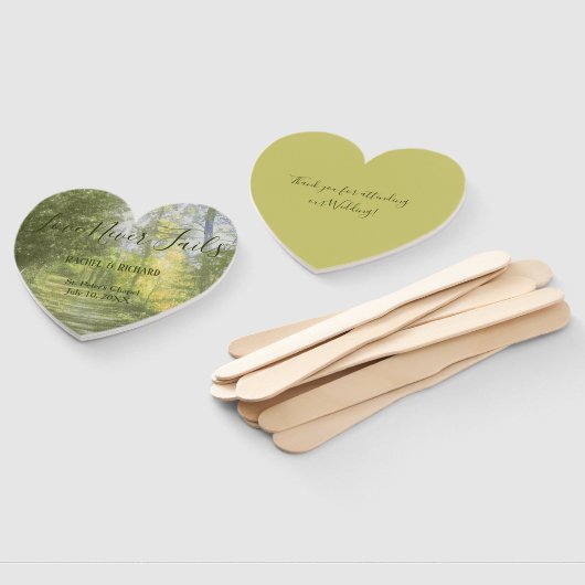 Éventail L'amour rustique de la forêt n'échoue jamais Maria (Non-assemblé)