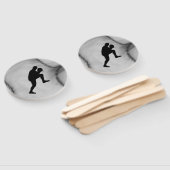 Éventail Lanceur de joueur de baseball en position (Non-assemblé)