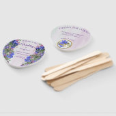 Éventail Lavande - Bouquets de fleurs violettes (Non-assemblé)