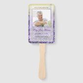 Éventail Lavande dans Love Mémoire Funeral Programme (Devant)