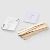 Éventail Lavender Bliss Élégant programme d'aquarelle (Non-assemblé)