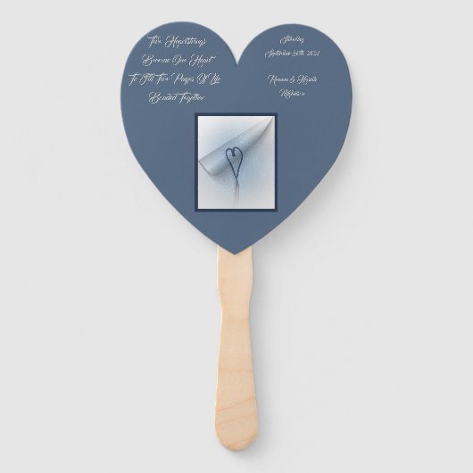 Éventail LavishlySur 2 Coeurs 2 Pages 1 Vivre Ensemble (Dos)