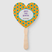 Éventail LBGTQA+ Design arc-en-ciel (Devant)