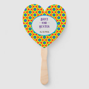 Éventail LBGTQA+ Design arc-en-ciel