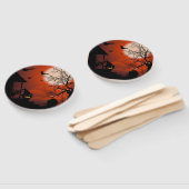 Éventail Le cauchemar de la lune sanglante d'Halloween (Non-assemblé)