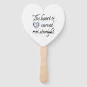Éventail Le Coeur N'Est Pas Droit (Dos)