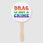 Éventail Le Drag N'Est Pas Un Ventilateur De Main Criminel (Dos)