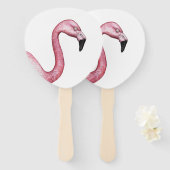 Éventail Le Flamant rose (Devant et derrière)