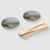 Éventail Le Louvre, Camille de printemps Pissarro (Non-assemblé)