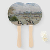 Éventail Le Louvre, Camille de printemps Pissarro (Devant et derrière)