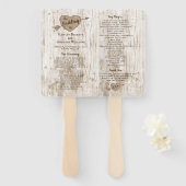 Éventail Le programme de collection de Mariages d'arbre car (Devant et derrière)