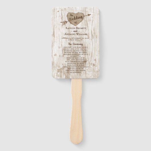 Éventail Le programme de collection de Mariages d'arbre car (Devant)