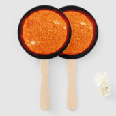 Éventail Le soleil bouillant (Devant et derrière)