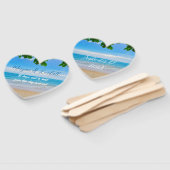 Éventail Le Ventilateur mariage De L'Eau Tropicale Dit (Non-assemblé)