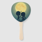 Éventail LED Heart Wedding Hand Fan | Set of 10 (Dos)