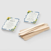 Éventail Lemon Positano Programme de Cérémonie Mariage ital (Non-assemblé)