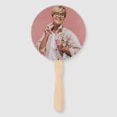 Éventail Léopard Balloon 50e anniversaire Photo personnalis (Dos)