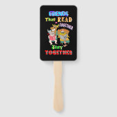 Éventail Les amis qui lisent ensemble restent ensemble (Dos)