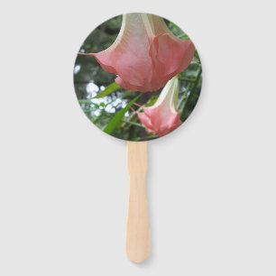 Éventail Les anges roses trompent les fleurs