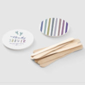 Éventail Les coloris tendance Baby shower garçon (Non-assemblé)