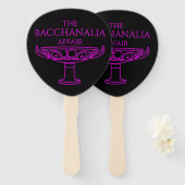 Éventail Les fans de The Bacchanalia Affair (Devant et derrière)