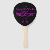 Éventail Les fans de The Bacchanalia Affair (Dos)