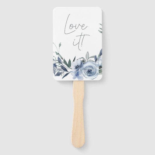 Éventail Les Fleurs Bleues Duisantes Disent Oui À La Robe (Devant)