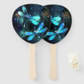 Éventail Les libellules du lac (Devant et derrière)