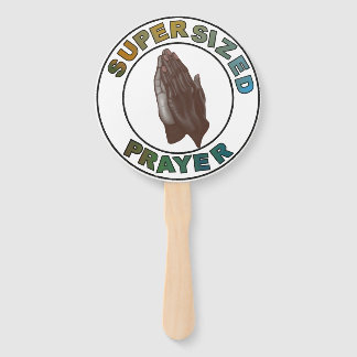 Éventail Les mains des prières afro-américaines supertaille