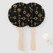 Éventail Les Patters de Seamless avec Golden Keys (Devant et derrière)