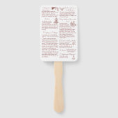 Éventail Les rituels du mariage hindou paon palais de Jaipu (Dos)