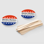 Éventail Les Travailleurs Électoraux Le Font Pour La Démocr (Non-assemblé)