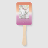 Éventail Lesbian Wedding Photo Pride Flag Gradient Program (Devant)