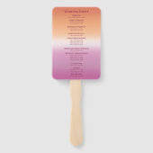 Éventail Lesbian Wedding Photo Pride Flag Gradient Program (Dos)