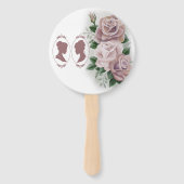 Éventail Lesbiennes Mariées Regency Rose Roses (Dos)