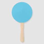Éventail Lettre initiale A, Aqua Blue (Dos)