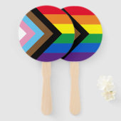 Éventail Lgbtq arc-en-ciel diversité drapeau gay pride (Devant et derrière)
