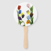 Éventail LGBTQ plus Fleurs tulipes (Dos)