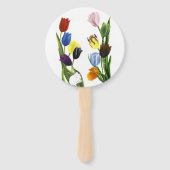Éventail LGBTQ plus Fleurs tulipes (Devant)