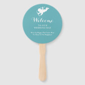 Éventail Lieu de mariage Santorin (Dos)