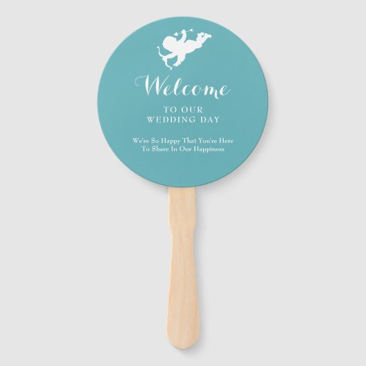 Éventail Lieu de mariage Santorin (Dos)