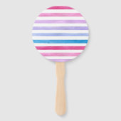 Éventail Lignes colorées (Dos)