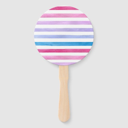 Éventail Lignes colorées (Dos)