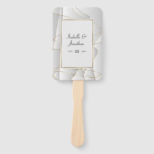 Éventail Lignes d'or (Devant)