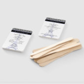 Éventail Lilac et Black Paris Quinceanera Programme (Non-assemblé)