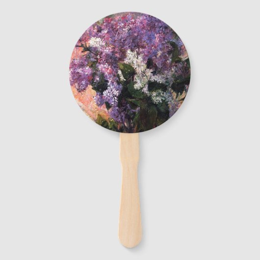 Éventail Lilacs dans une fenêtre par Mary Cassatt (Dos)