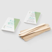 Éventail Lime Géométrique Magnifique minimaliste Mariage (Non-assemblé)