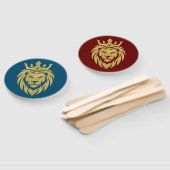 Éventail Lion Avec Couronne - Style Or 3 (Non-assemblé)